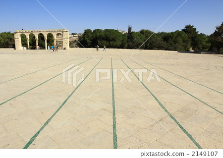 耶路撒冷老鎮方形的寺廟的小山 耶路撒冷老鎮方形的寺廟的小山 2149107