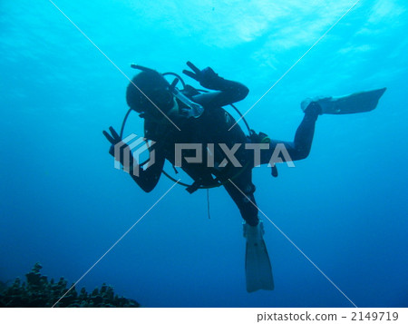 Underwater swimming 2149719