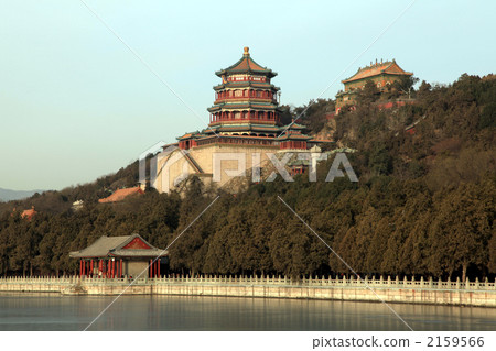 kunming lake, the tower of buddhist incense, empress dowager cixi 2159566