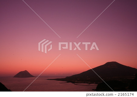八丈島 日出 朝霞 2165174