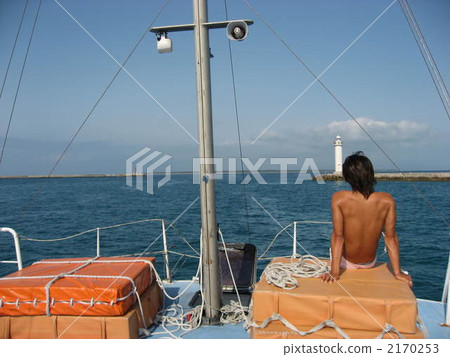 on board, shipboard, back view 2170253