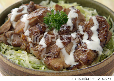 在碗的雞Teriyaki晚餐 在碗的雞Teriyaki晚餐 2180765