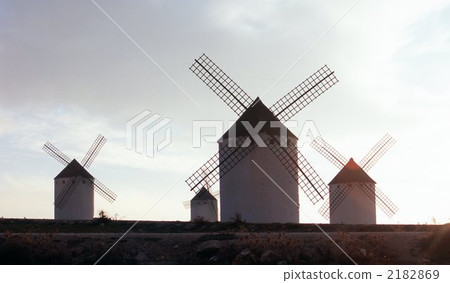 西班牙Lamancha的風車 2182869