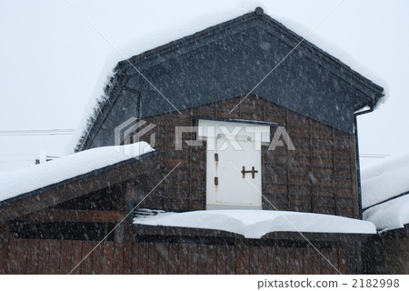 storehouse, snowy, building 2182998