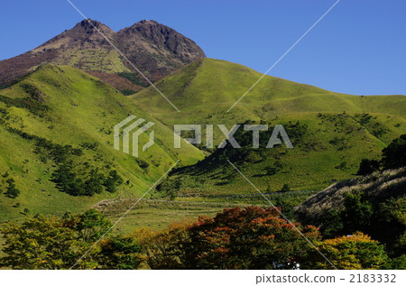 Yufu, a blue sky, autumn leaves and Suki Yufu, a blue sky, autumn leaves and Suki 2183332