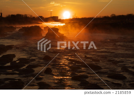 玉川 晨霧 河霧 2185859