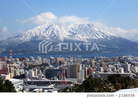 鹿兒島市 第一場雪 山里的初雪 2186936