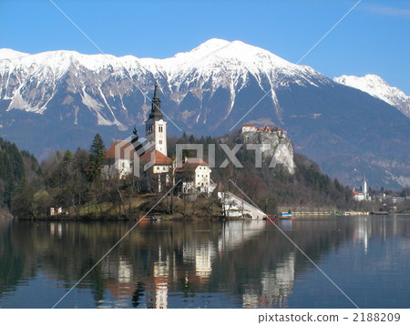 St. Mary's Church of Bled Lake and Bled Castle 2188209