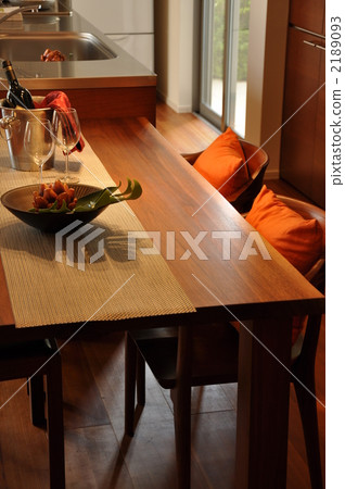 dine-in kitchen, table, kitchen 2189093