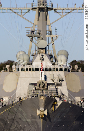 Aegis ship at anchor 2193674