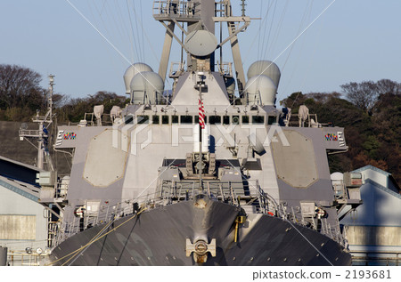 Aegis ship at anchor 2193681