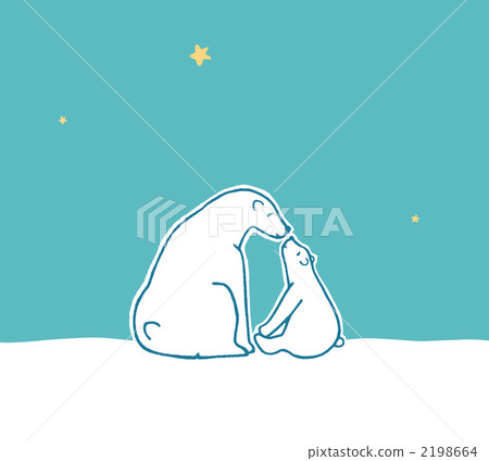 Polar bear and North sky and global warming Polar bear and North sky and global warming 2198664
