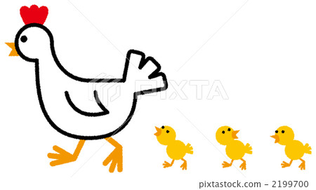 Parent and child of chickens Parent and child of chickens 2199700