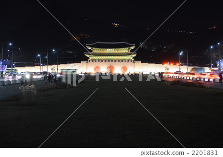 點亮韓國首爾景福宮的光化門 2201831