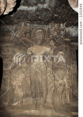 World Heritage Ellora Cave 3rd Cave Buddha statue World Heritage Ellora Cave 3rd Cave Buddha statue 2202649