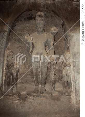 世界遺產埃洛拉洞穴第3洞穴佛像 2202688