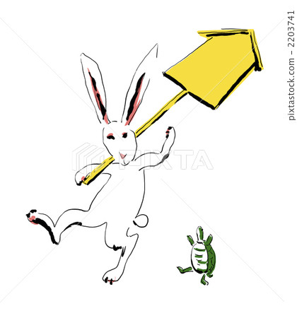 rabbit and turtle - Stock Illustration [2203741] - PIXTA