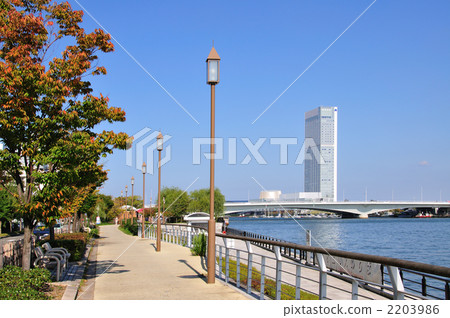 Toki Messe and Shinano river 2203986