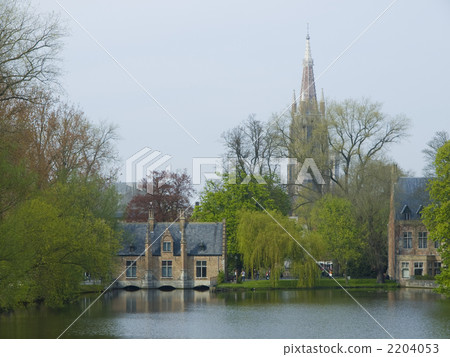 Belgium Ai no Lake Park Church Fresh green Belgium Ai no Lake Park Church Fresh green 2204053