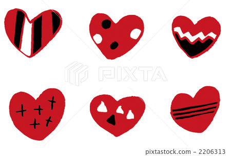 heart, hearts, six items 2206313