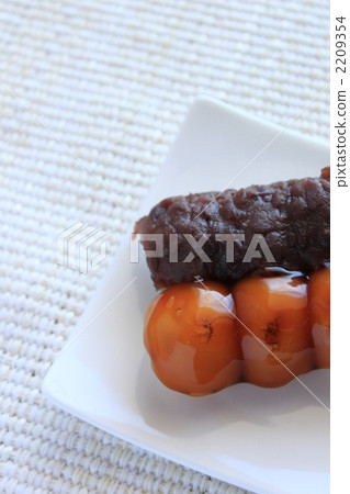 紅豆醬 串燒丸子 團子 2209354