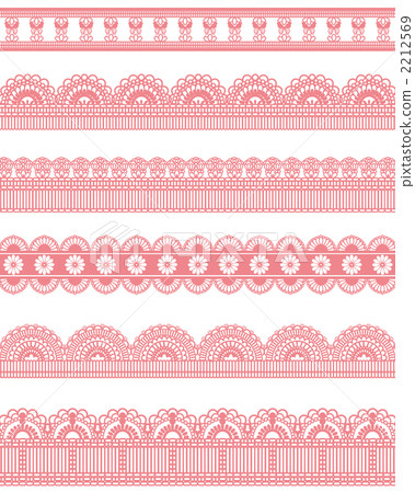 decorative border, decoration line, decorated line - Stock Illustration ...