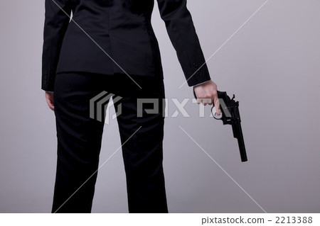 Women's hand with a handgun 2213388