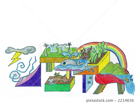 Colorful building blocks, various worlds 2214636