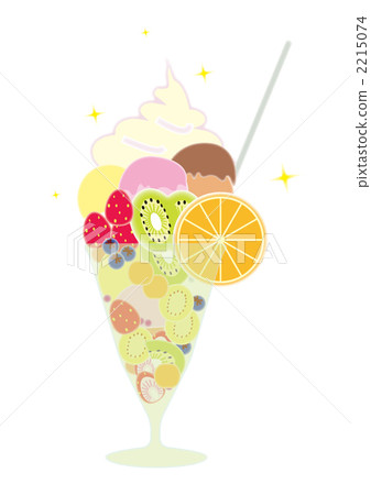 A lot of fruits parfait. 2215074