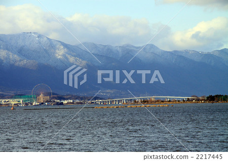 Lake Biwa in winter 2217445