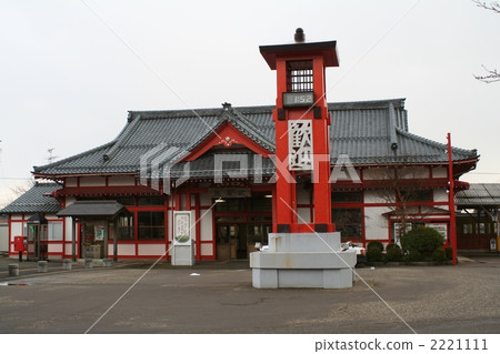 Shrine-style station building, Yahiko Station, Yahiko Line, Niigata Prefecture 2221111