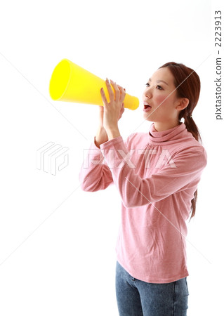 拿著擴音器的女人 拿著擴音器的女人 2223913