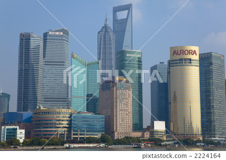 From the band district Pudong district modern building group 2224164