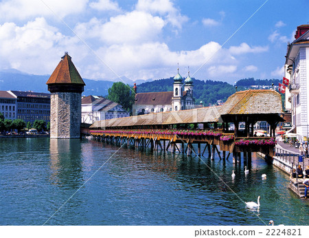 在盧塞恩的Cappel橋樑 在盧塞恩的Cappel橋樑 2224821