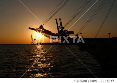 船體 日落 夕陽 2225236