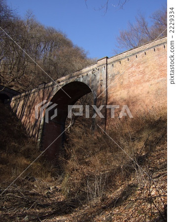 Railway bridge remains at Usui Pass Railway bridge remains at Usui Pass 2229334