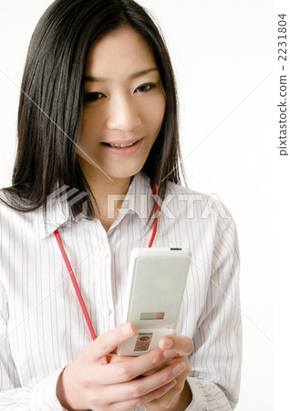 Female employee and e-mail 2231804