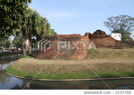 Wall of Old City of Chiang Mai 2235780