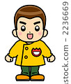 Nursery school boy boys yellow smock 2236669