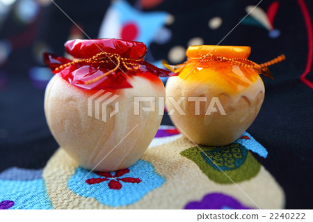 oshiruko, sweet red bean soup, applesauce 2240222