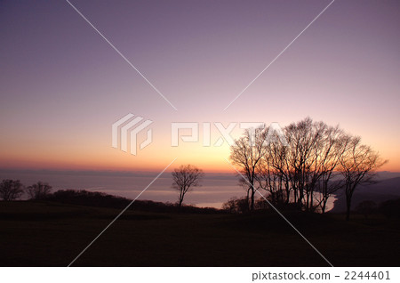 sunset, blue water, marine 2244401