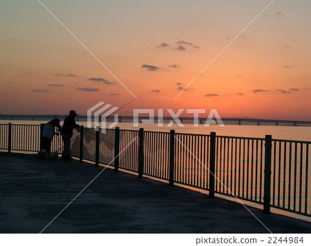 夜景（垂釣者剪影） 2244984