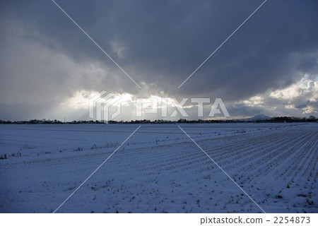 Winter landscape, winter scenery, rural districts 2254873
