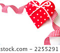 Red box of polka dot and ribbon of check 4 Red box of polka dot and ribbon of check 4 2255291