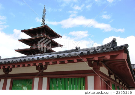 Shitenno-ji Temple · five-storied pagoda over the corridor 2255336