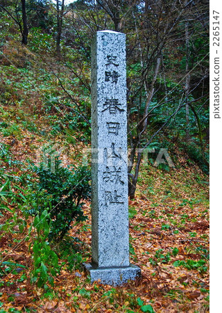 '歷史神社春日山城'的石碑(新潟縣東南中山) '歷史神社春日山城'的石碑(新潟縣東南中山) 2265147