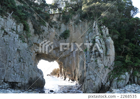 Hakusan Domon, Japan's No. 1 sea erosion cave, Tosashimizu City, Kochi Prefecture Hakusan Domon, Japan's No. 1 sea erosion cave, Tosashimizu City, Kochi Prefecture 2268535