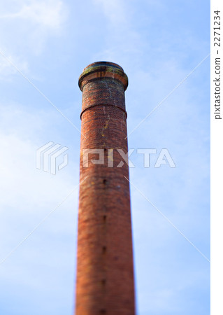 Chimney at the factory site 2271234
