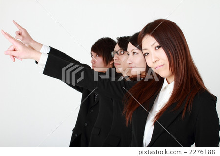 Business team pointing to fingers 2276188