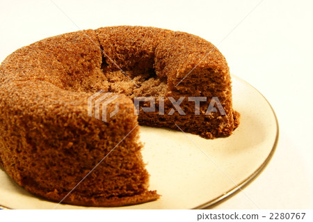 Chiffon cake Cocoa chiffon cake V cut 2280767
